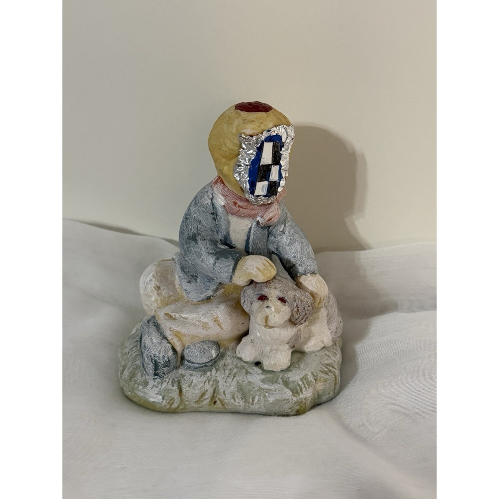 The Puzzled Mind - OOAK Found Object Assemblage Sculpture Original Art